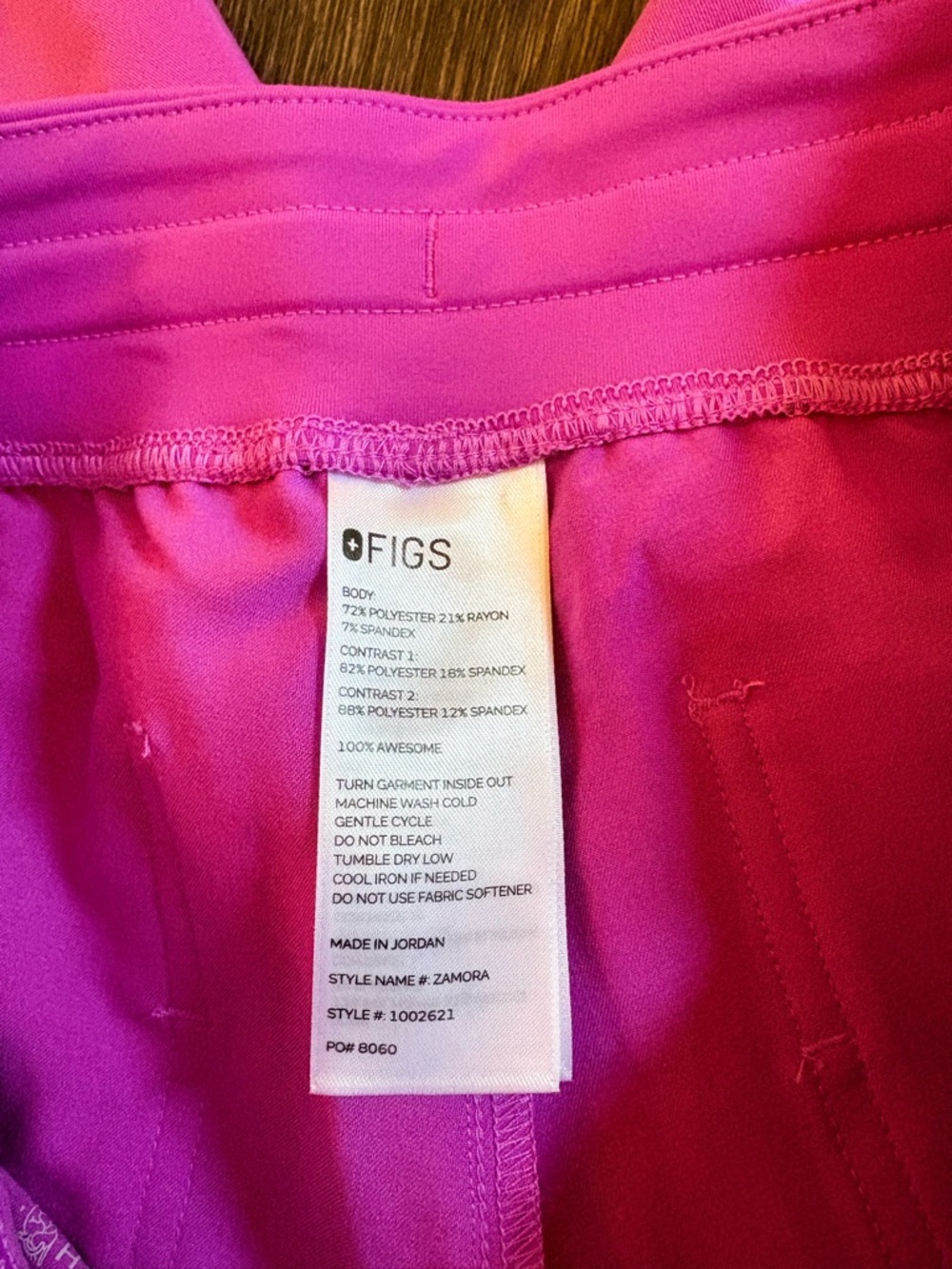FIGS Ultraberry High Waisted Zamora Jogger Scrub Pants Medium NWOT Limited Color - Picture 8 of 14